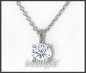 Preview: Diamant 585 Gold Anhänger + Kette 1,02ct,  Si